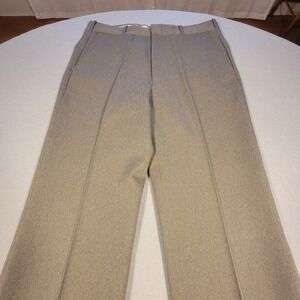Vintage Jaymar Life o' Ease Dress Pants Mens 33 Reg Tan USA Made Unhemmed NWT